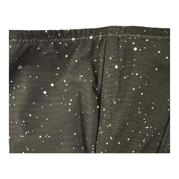 Corset Black w/ Silver glitter By Auden Intimates sexy whimsy goth grunge top - Picture 6 of 8